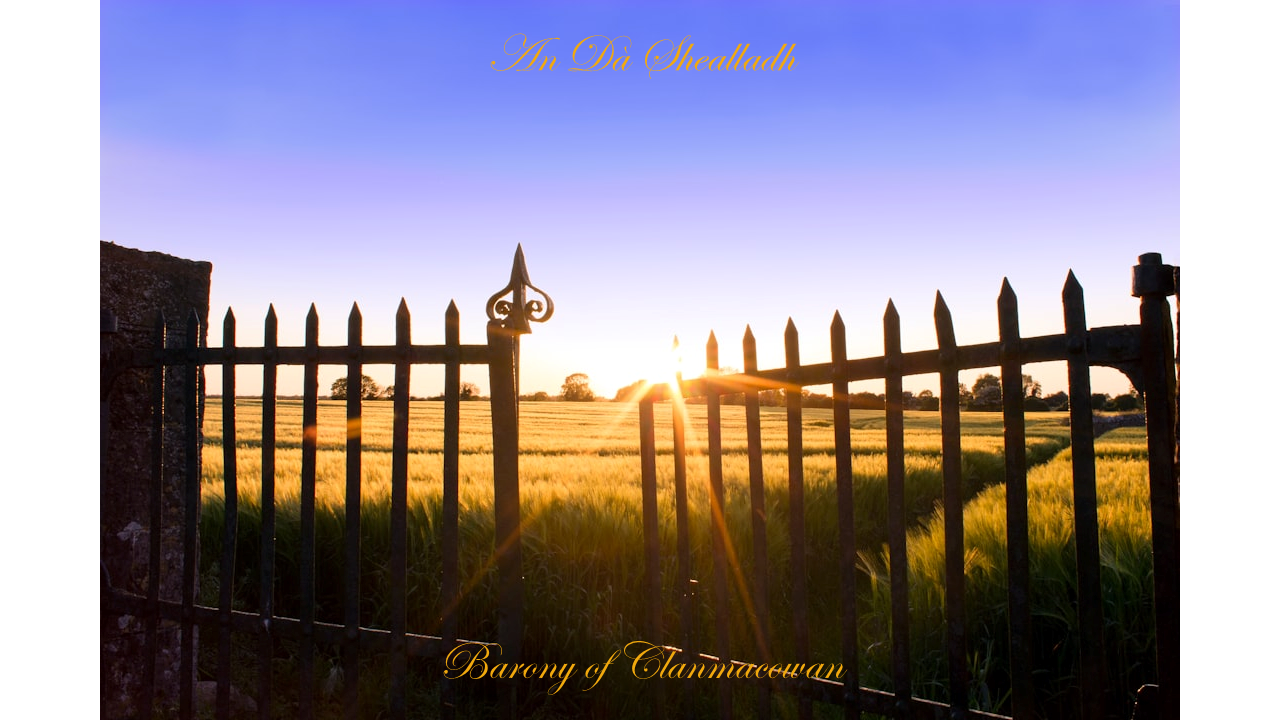 At Brackernagh gate, Barony of Clanmacowan, Galway, Ireland, an da shealladh