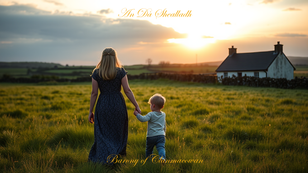 Village, The romantic Barony of Clanmacowan, Galway, Ireland, an da shealladh